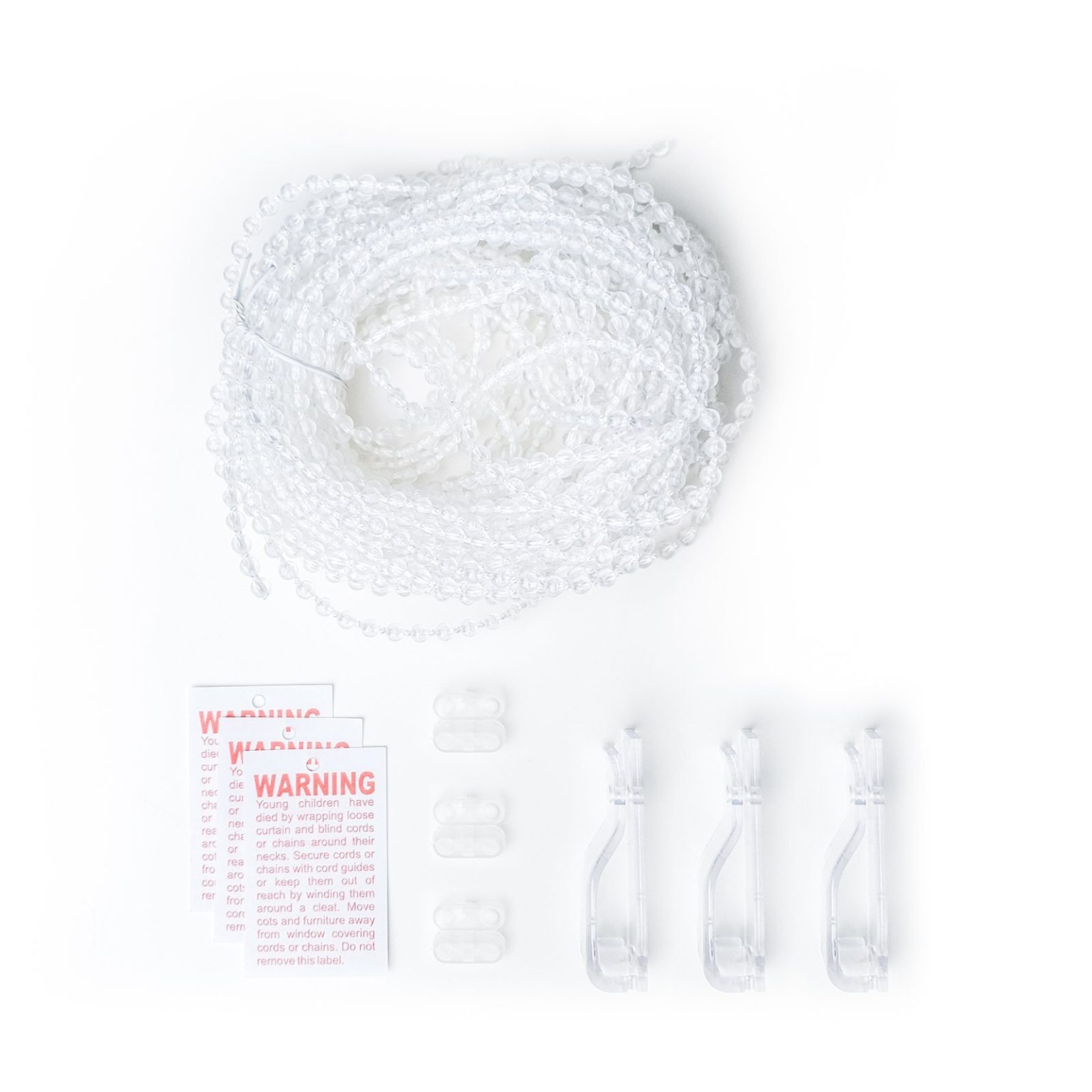 10m White Plastic Roller Blind Chain Replacement Kit Smart Home Products